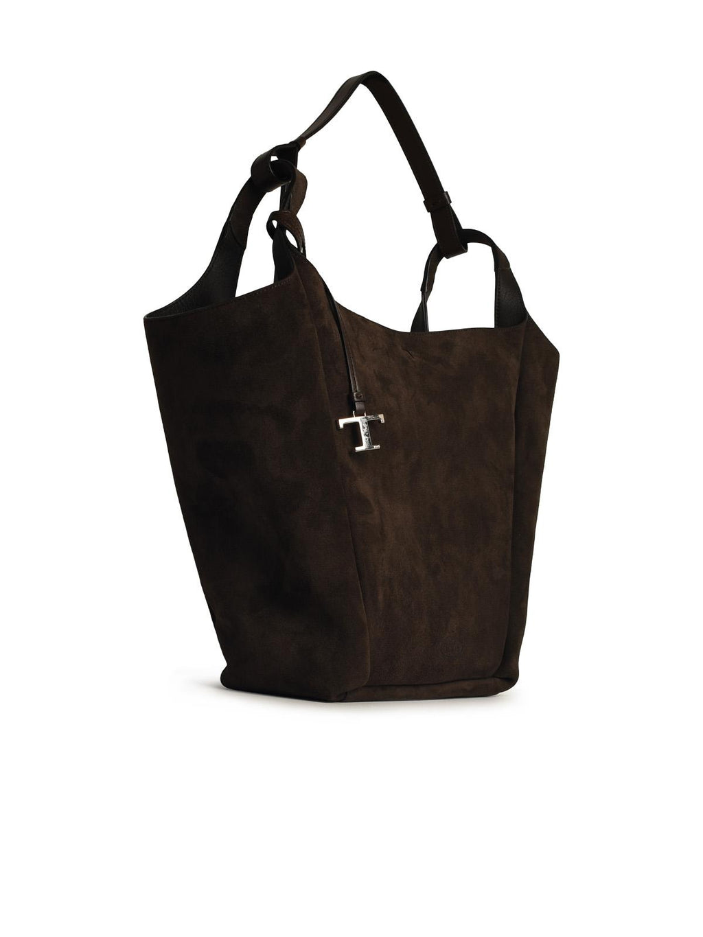 Tod's Medium Bucket Bag In Brown Leather Woman