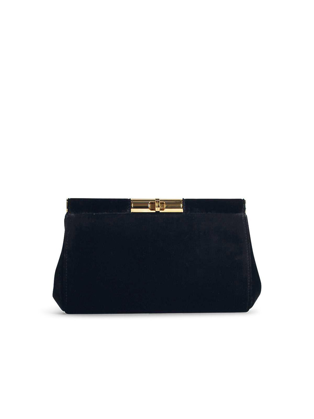 Dolce & Gabbana Black Velvet Shoulder Strap Woman
