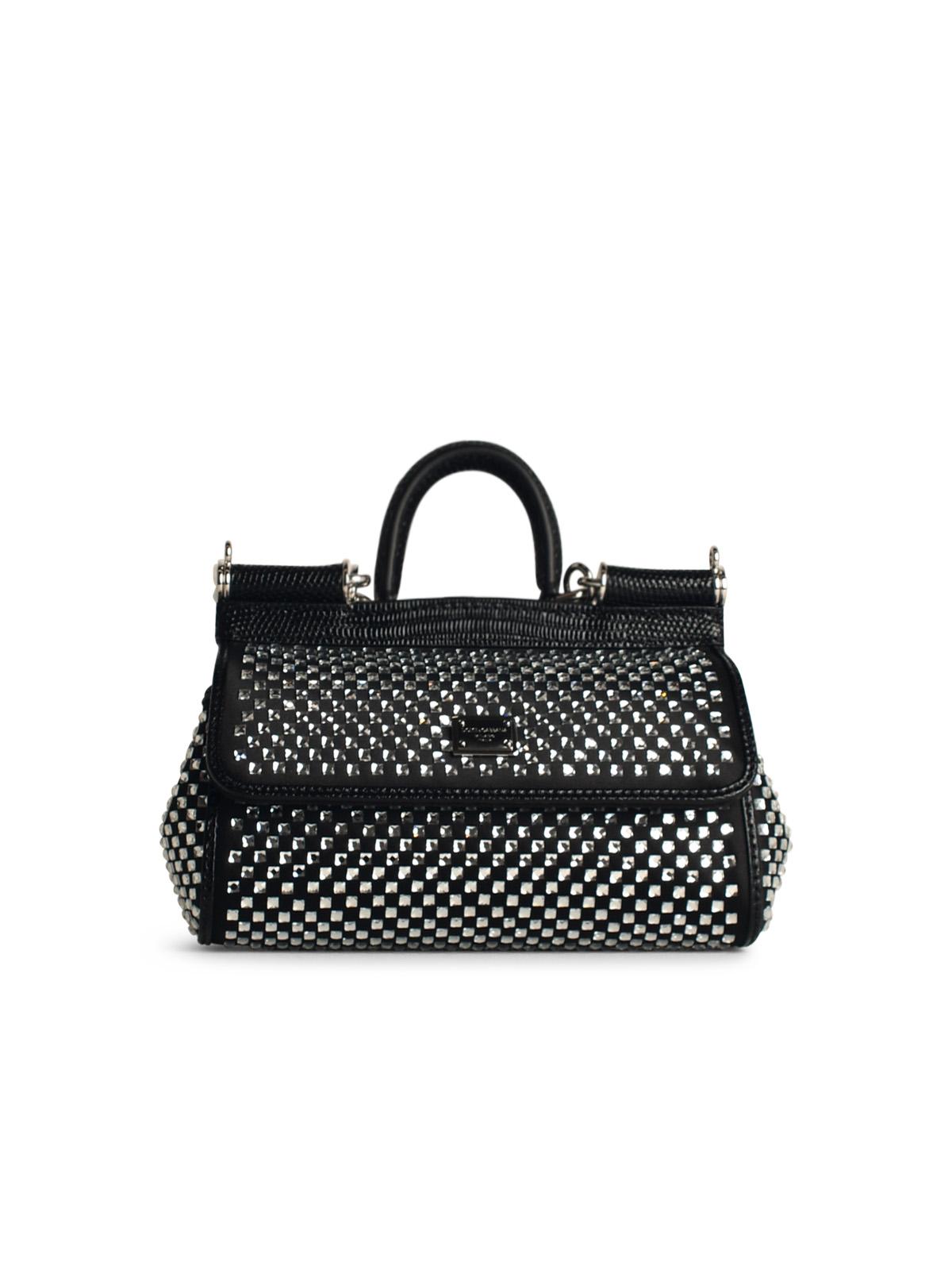 Dolce & Gabbana Black Viscose Blend Bag Woman