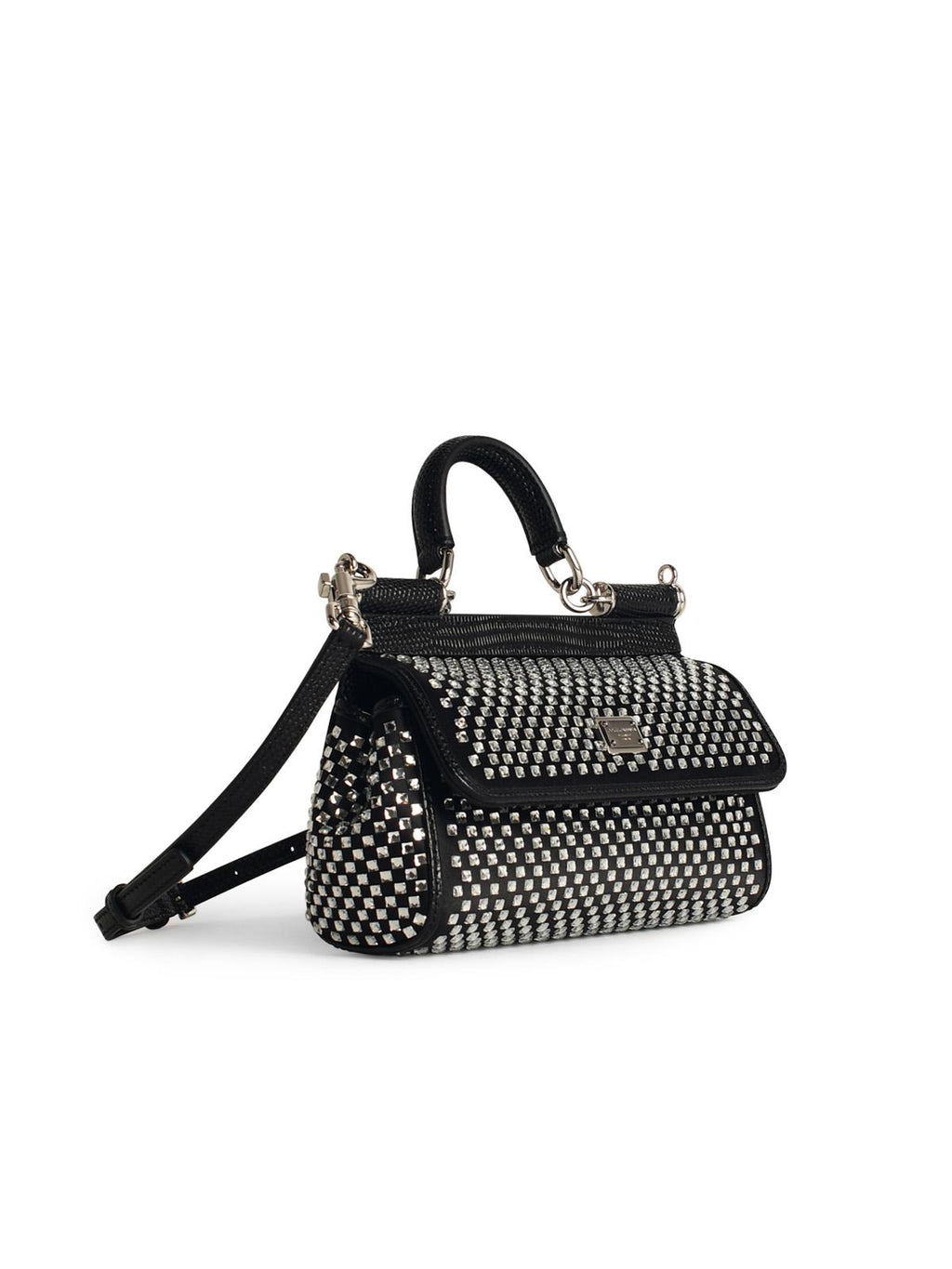 Dolce & Gabbana Black Viscose Blend Bag Woman