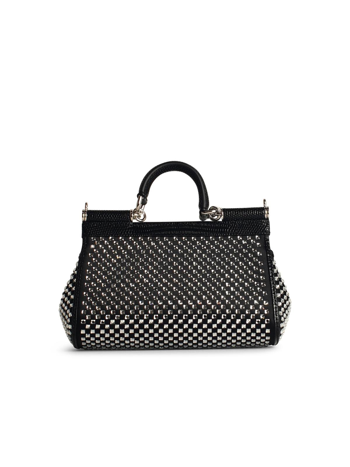 Dolce & Gabbana Black Viscose Blend Bag Woman