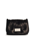 Maison Margiela 'Glam Slam' Black Leather Crossbody Bag Woman