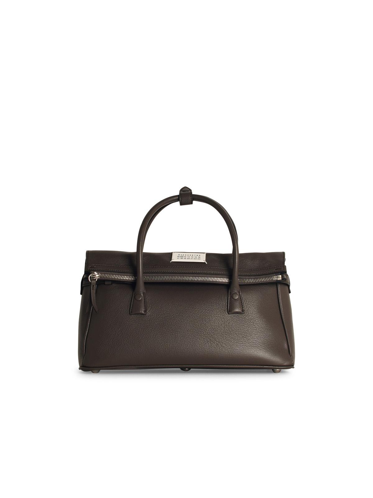 Maison Margiela 'Sac Est West' Grey Leather Bag Woman
