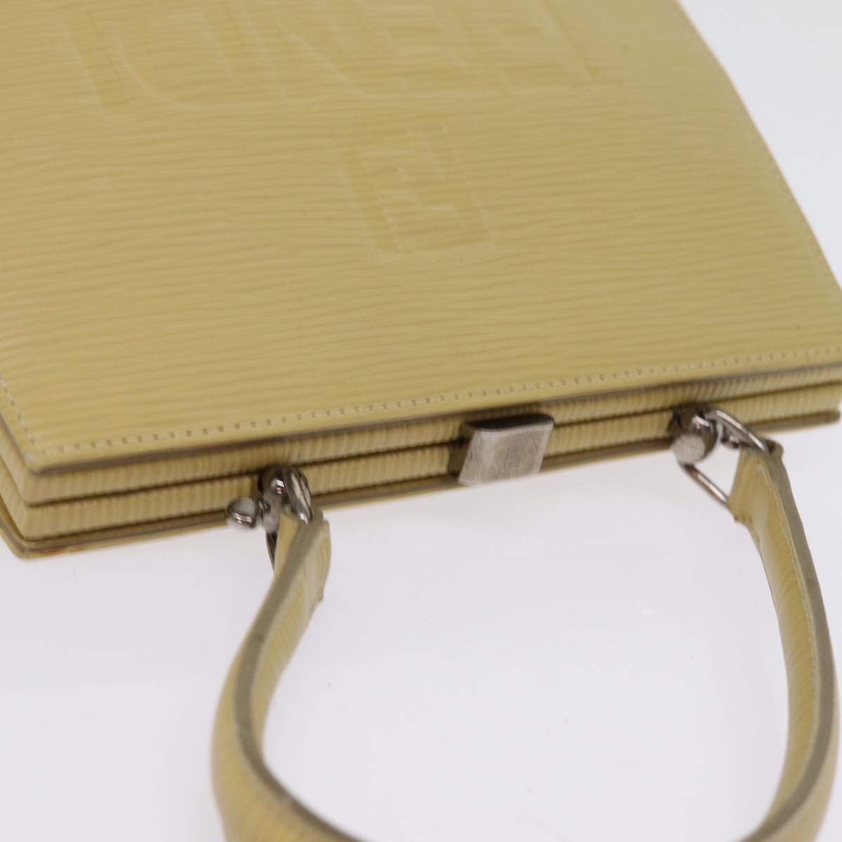 FENDI Hand Bag Leather 2way Beige 77006