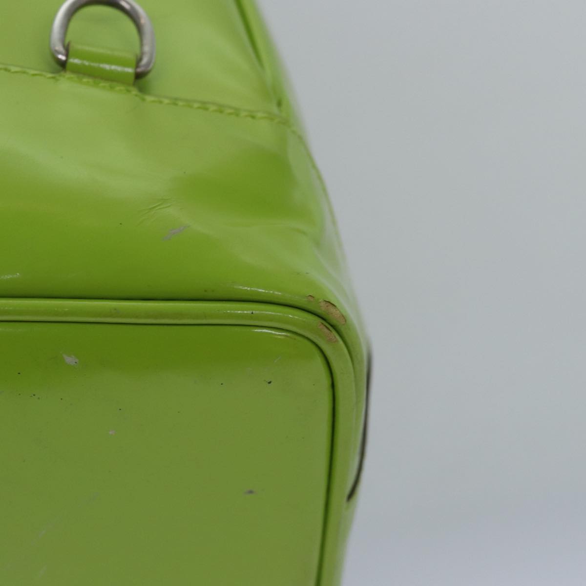 GUCCI Bamboo Body Bag Enamel Green 003 2113 0027 77013