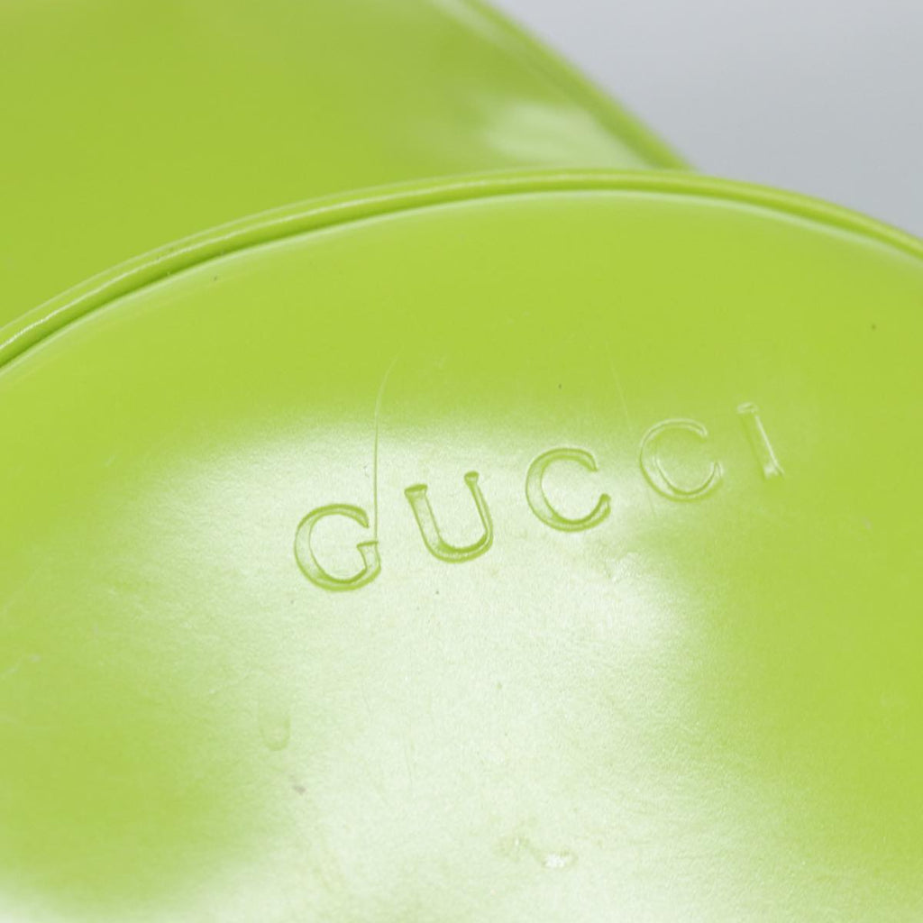GUCCI Bamboo Body Bag Enamel Green 003 2113 0027 77013