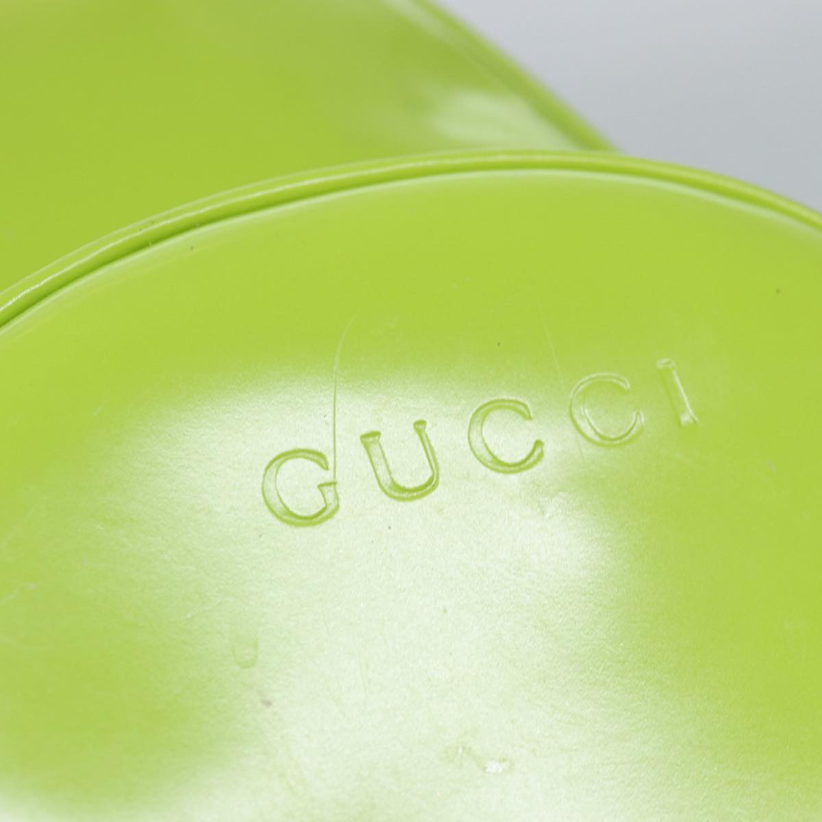 GUCCI Bamboo Body Bag Enamel Green 003 2113 0027 77013