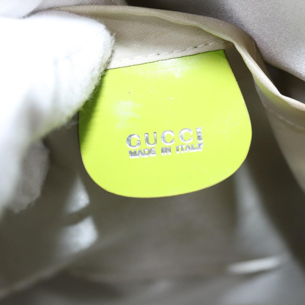 GUCCI Bamboo Body Bag Enamel Green 003 2113 0027 77013