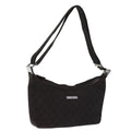 GUCCI GG Canvas Shoulder Bag Brown 35098 77014