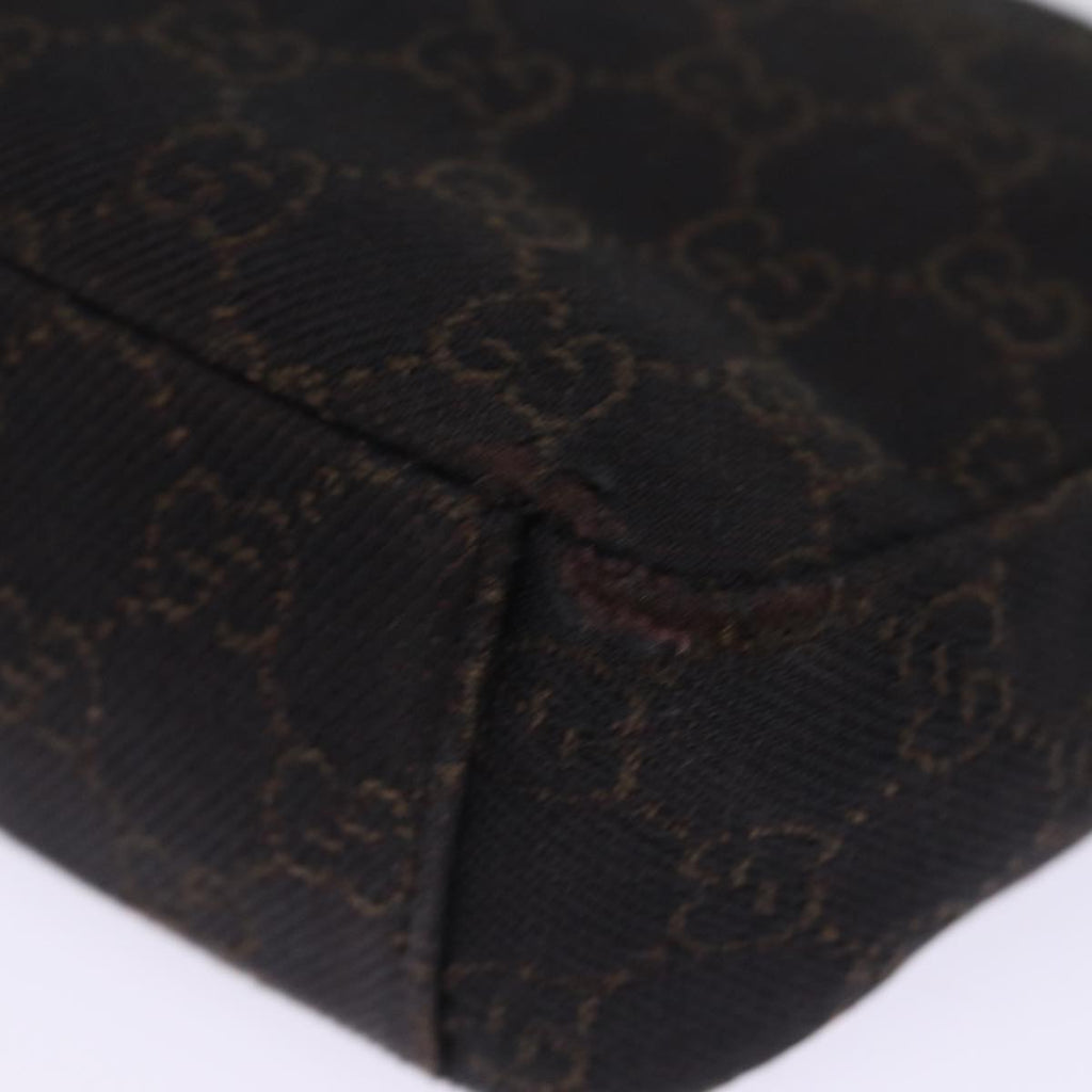 GUCCI GG Canvas Shoulder Bag Brown 35098 77014
