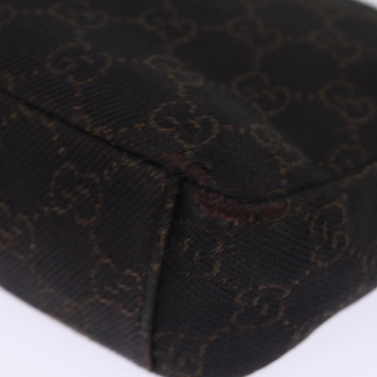 GUCCI GG Canvas Shoulder Bag Brown 35098 77014