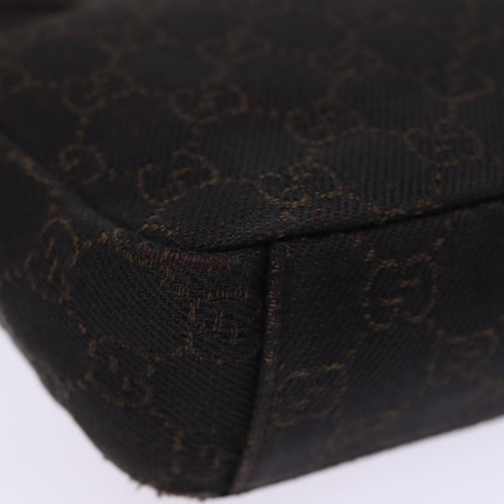 GUCCI GG Canvas Shoulder Bag Brown 35098 77014