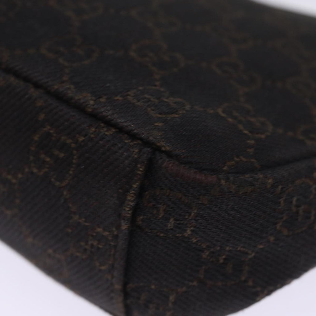 GUCCI GG Canvas Shoulder Bag Brown 35098 77014