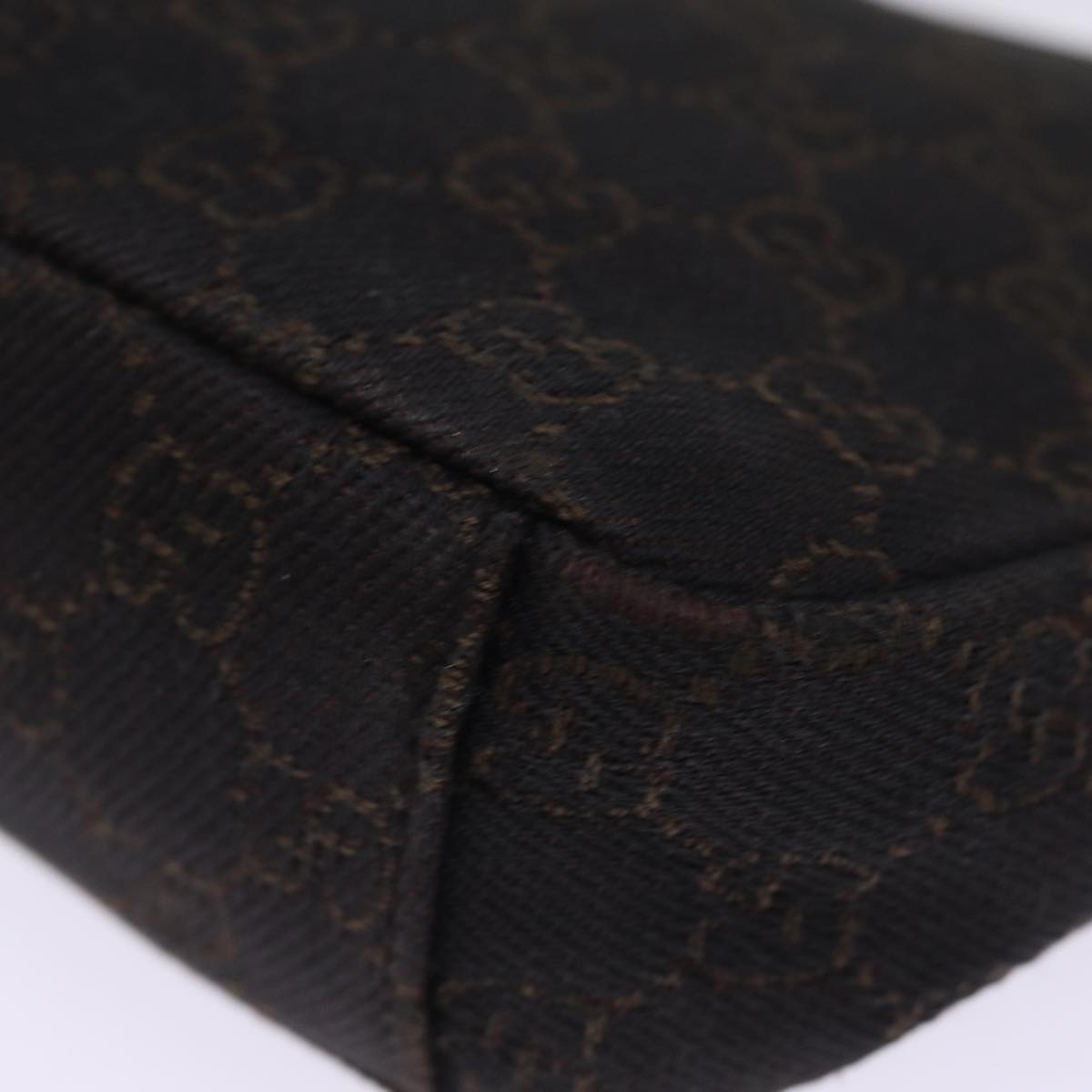 GUCCI GG Canvas Shoulder Bag Brown 35098 77014