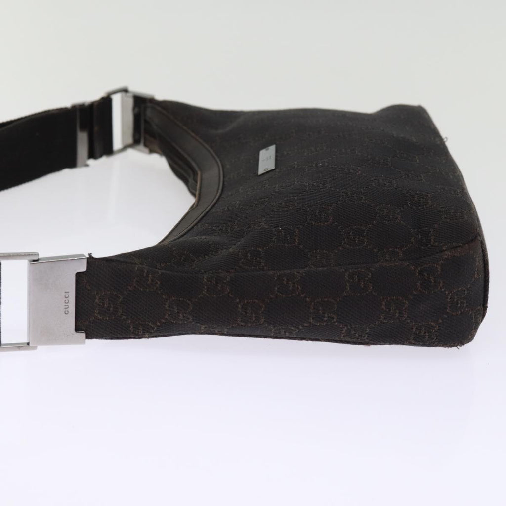 GUCCI GG Canvas Shoulder Bag Brown 35098 77014