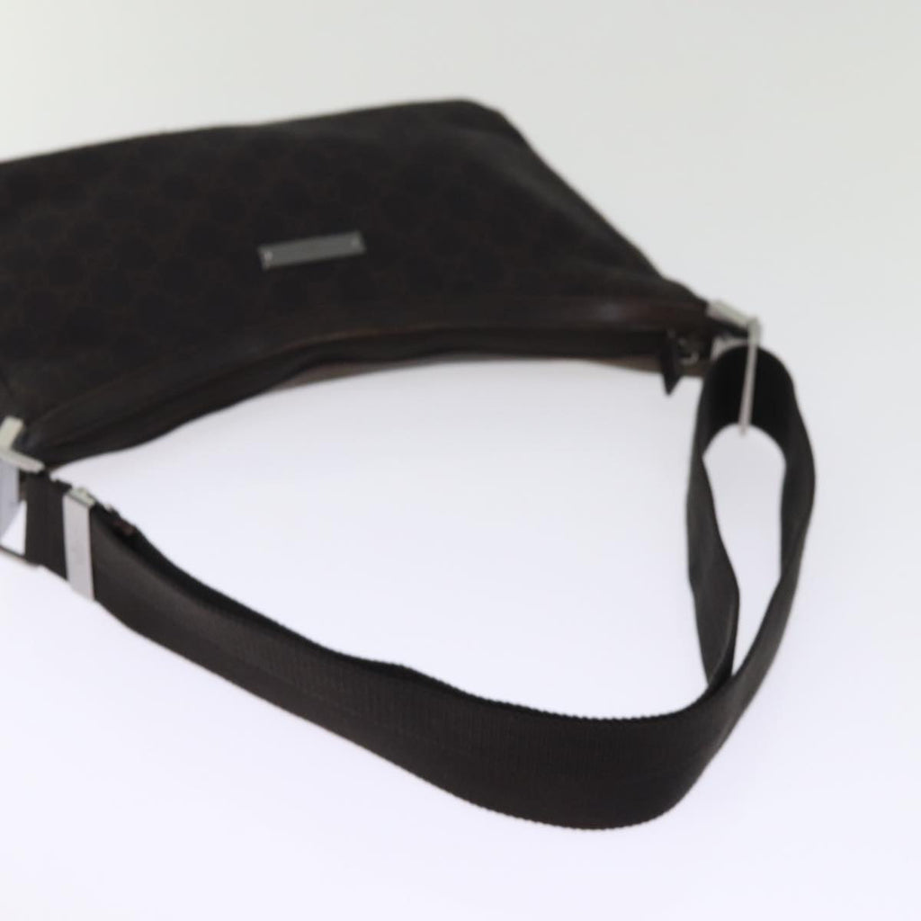 GUCCI GG Canvas Shoulder Bag Brown 35098 77014