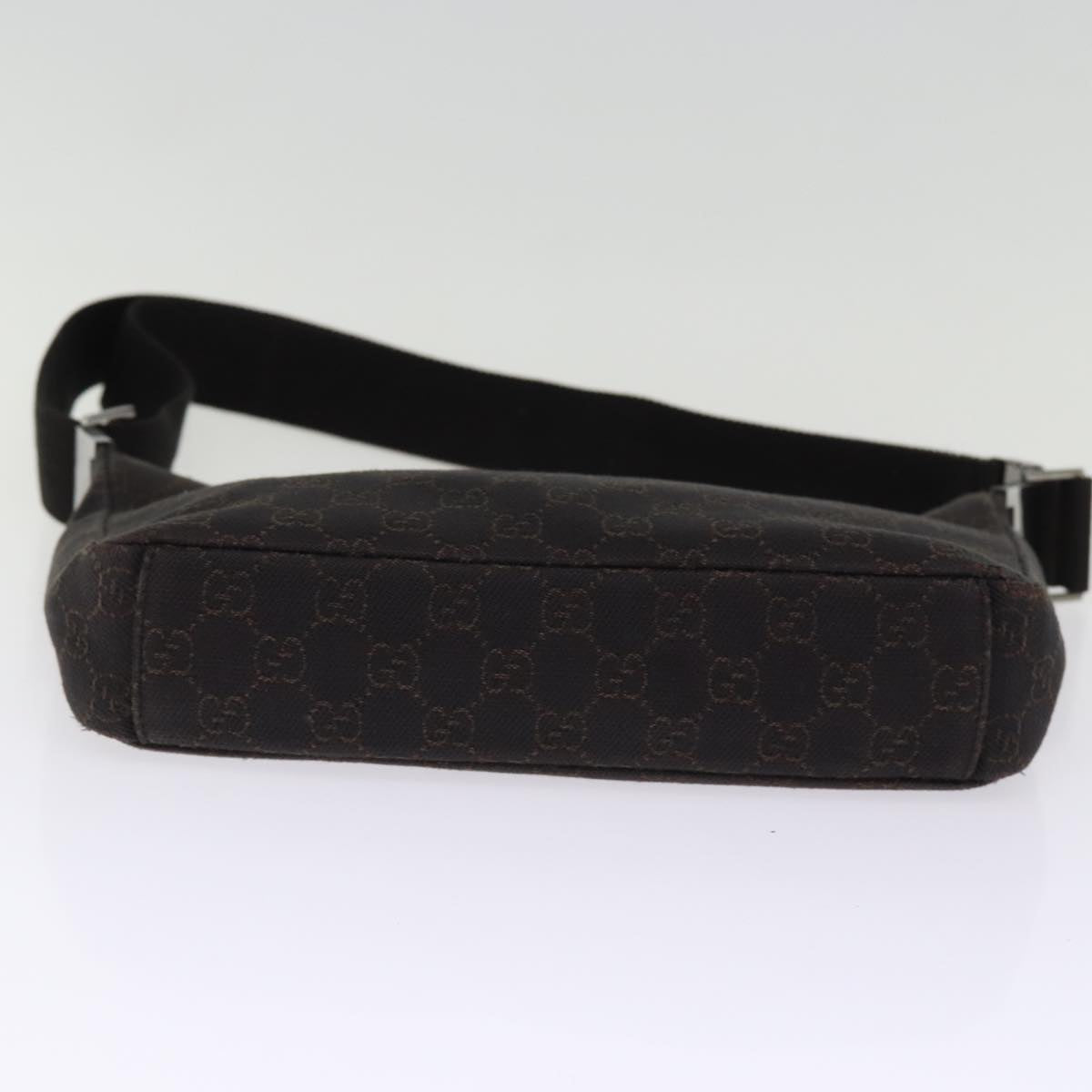 GUCCI GG Canvas Shoulder Bag Brown 35098 77014