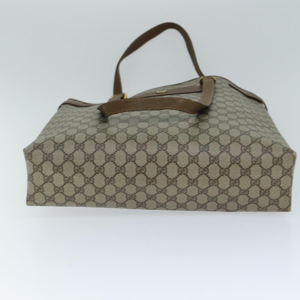 GUCCI GG Supreme Tote Bag PVC Beige 39 02 061 77022