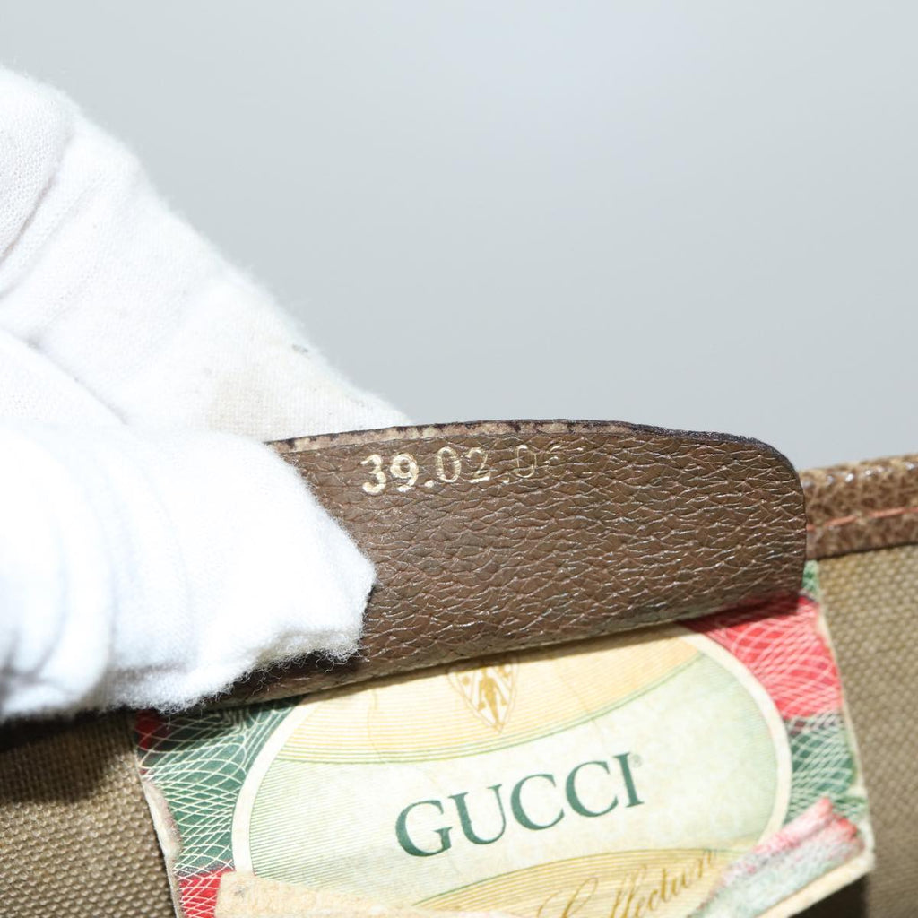 GUCCI GG Supreme Tote Bag PVC Beige 39 02 061 77022
