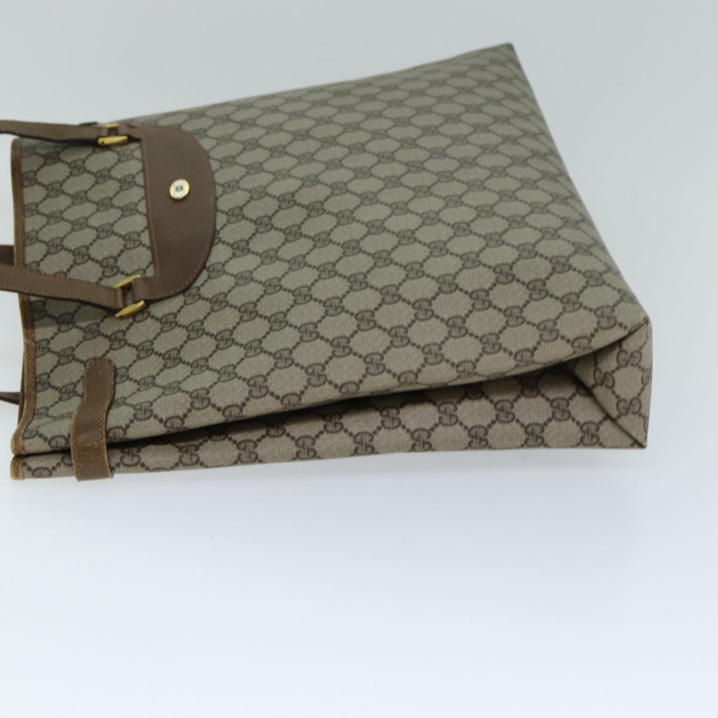 GUCCI GG Supreme Tote Bag PVC Beige 39 02 061 77022