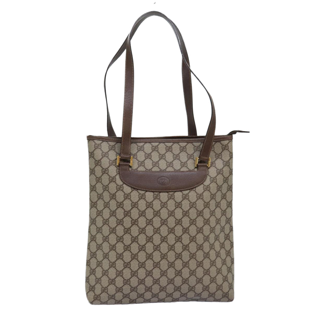 GUCCI GG Supreme Tote Bag PVC Beige 002 39 6130 8039 77023