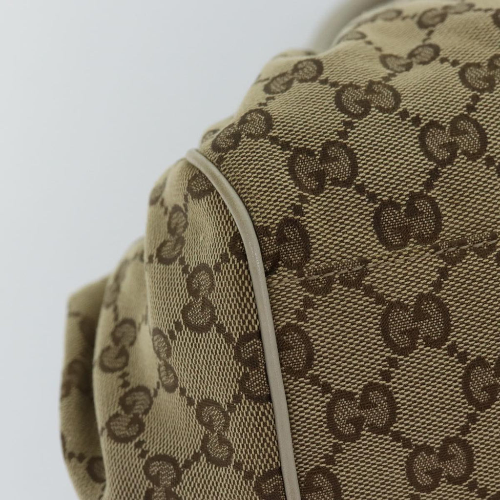 GUCCI GG Canvas Hand Bag Beige 223974 77030
