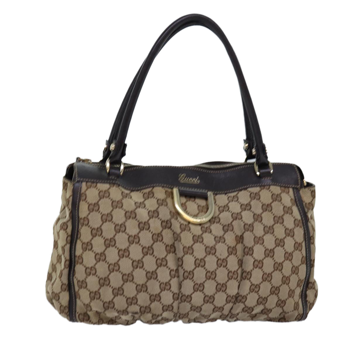 GUCCI GG Canvas Abbey Hand Bag Beige 189831 77031