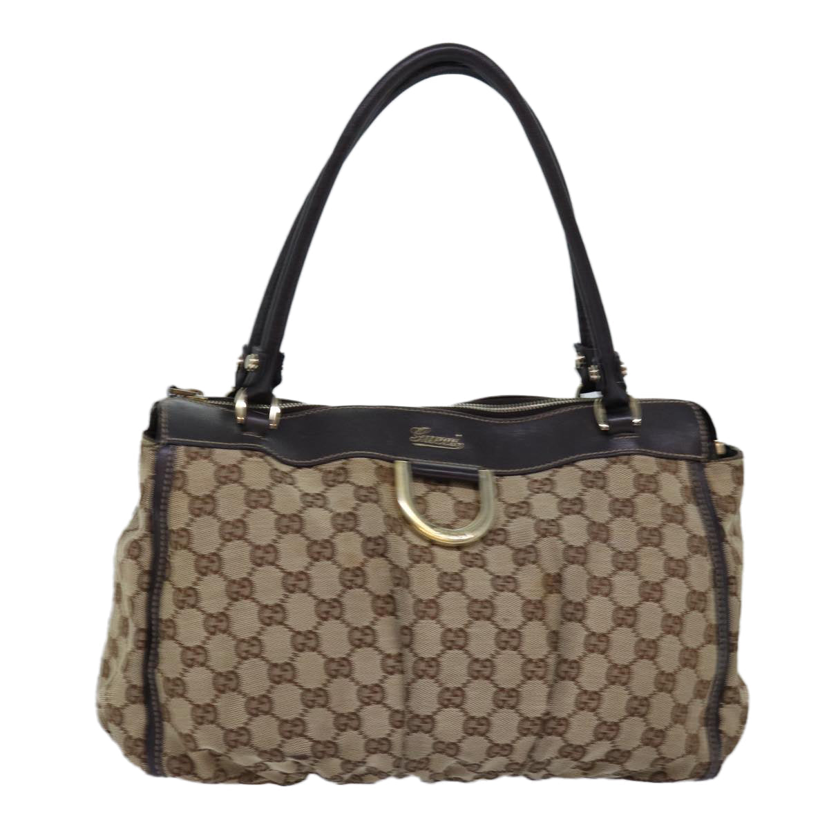 GUCCI GG Canvas Abbey Hand Bag Beige 189831 77031