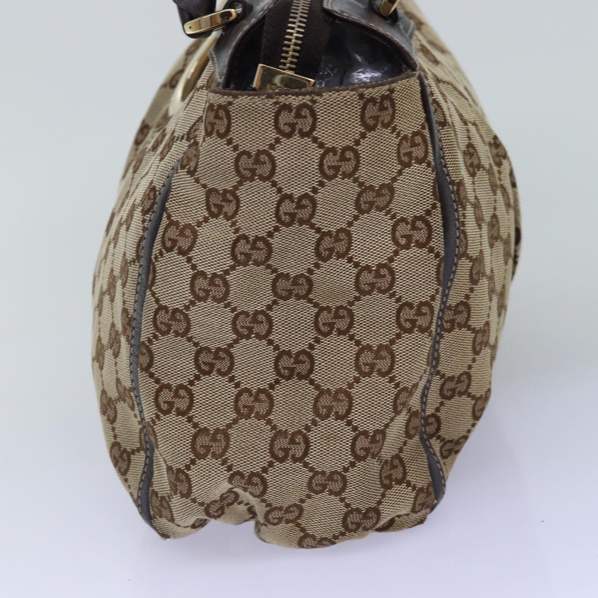 GUCCI GG Canvas Abbey Hand Bag Beige 189831 77031