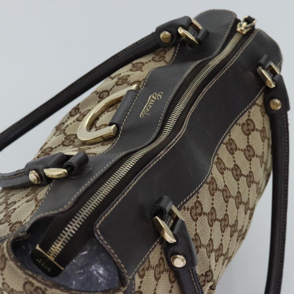 GUCCI GG Canvas Abbey Hand Bag Beige 189831 77031