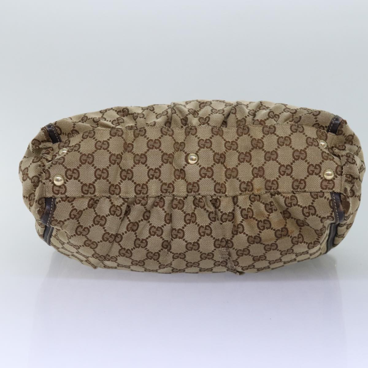 GUCCI GG Canvas Abbey Hand Bag Beige 189831 77031