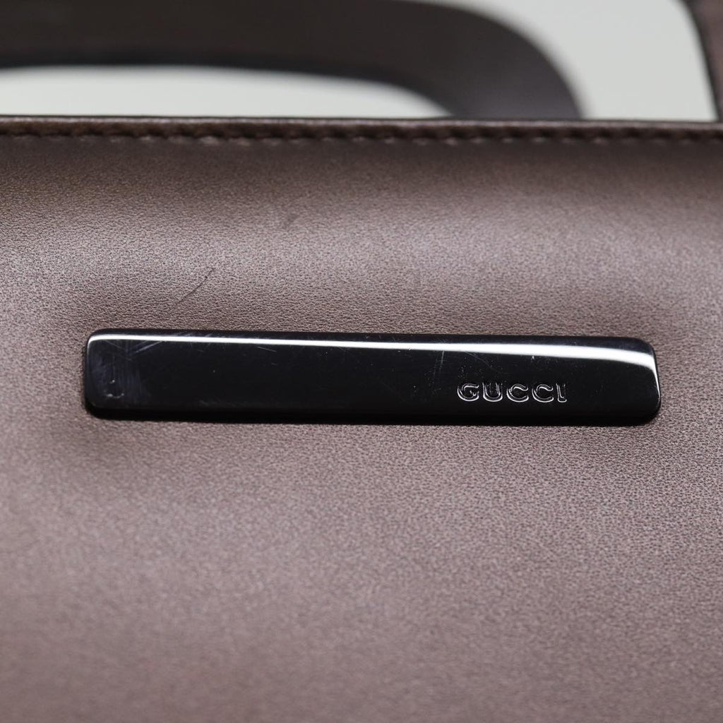 GUCCI Hand Bag Leather outlet 2way Brown 001 2058 1853 6 77087