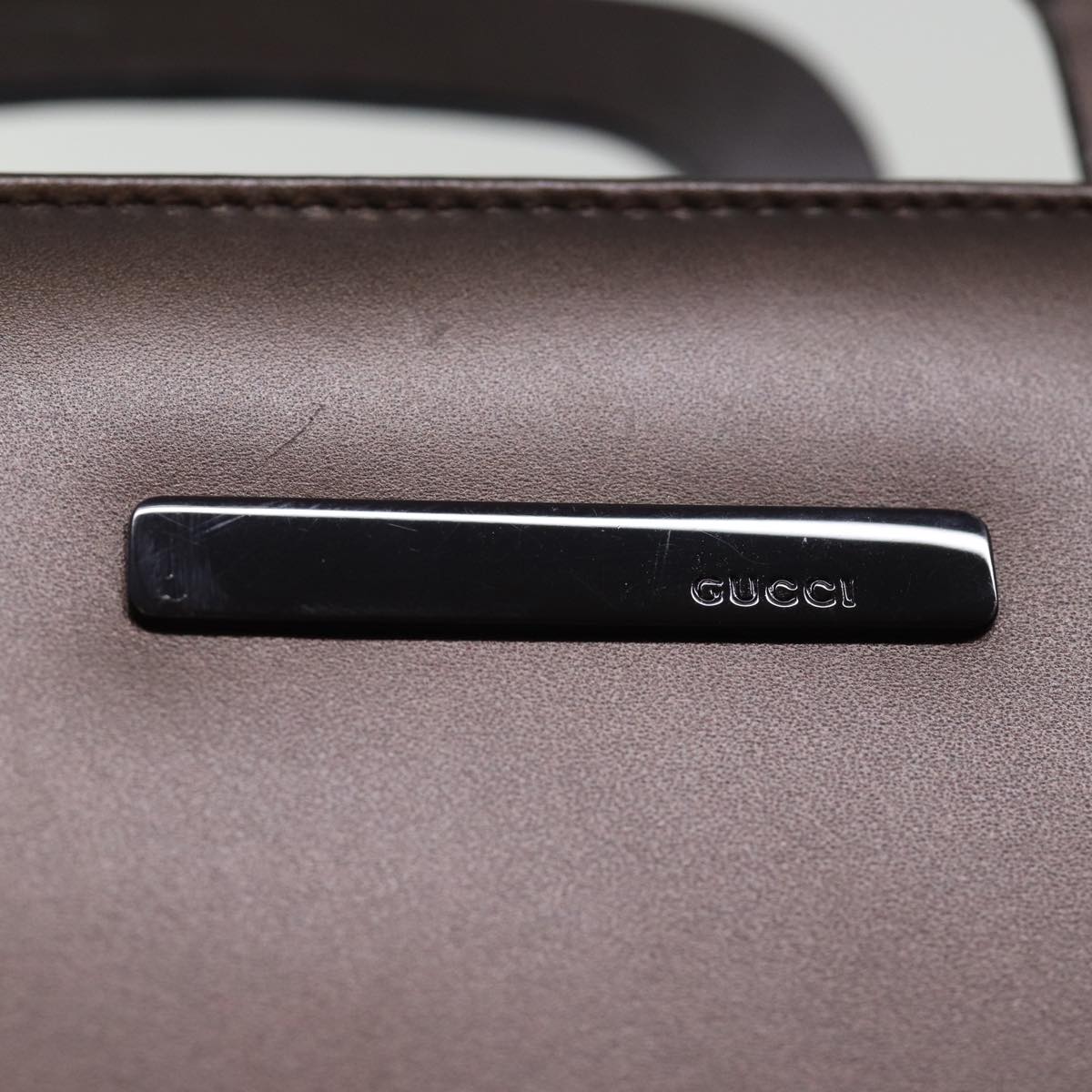 GUCCI Hand Bag Leather outlet 2way Brown 001 2058 1853 6 77087