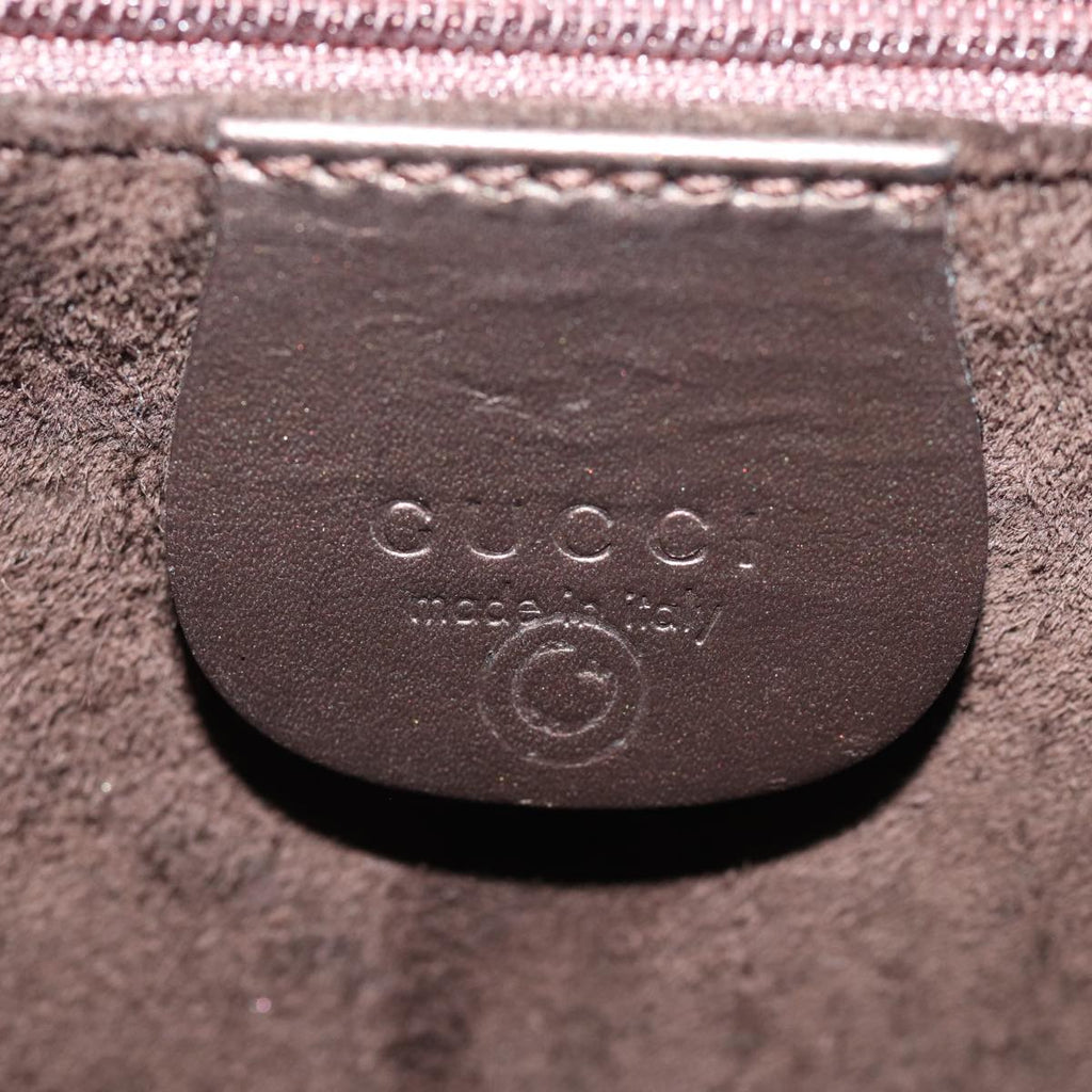 GUCCI Hand Bag Leather outlet 2way Brown 001 2058 1853 6 77087
