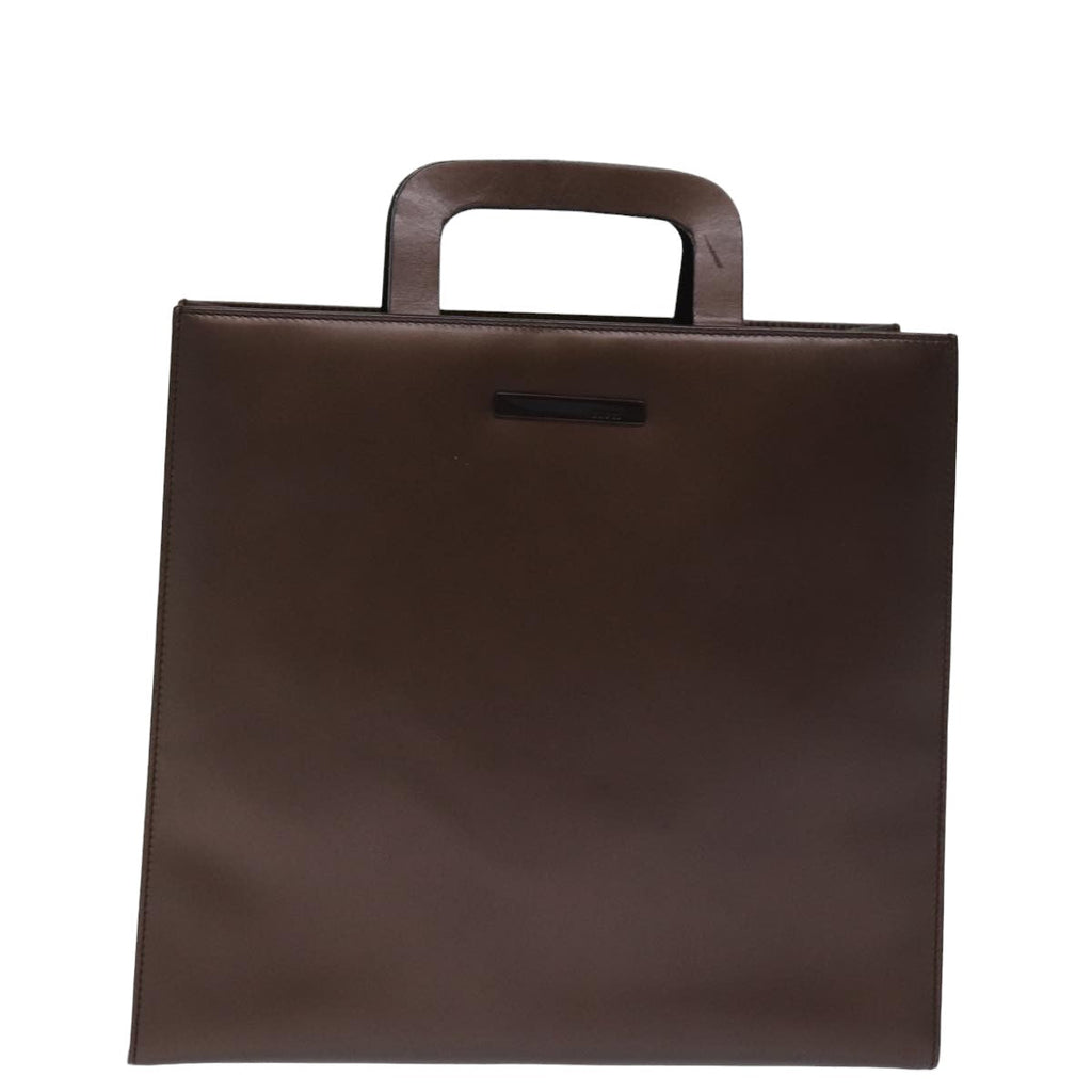 GUCCI Hand Bag Leather outlet 2way Brown 001 2058 1853 6 77087