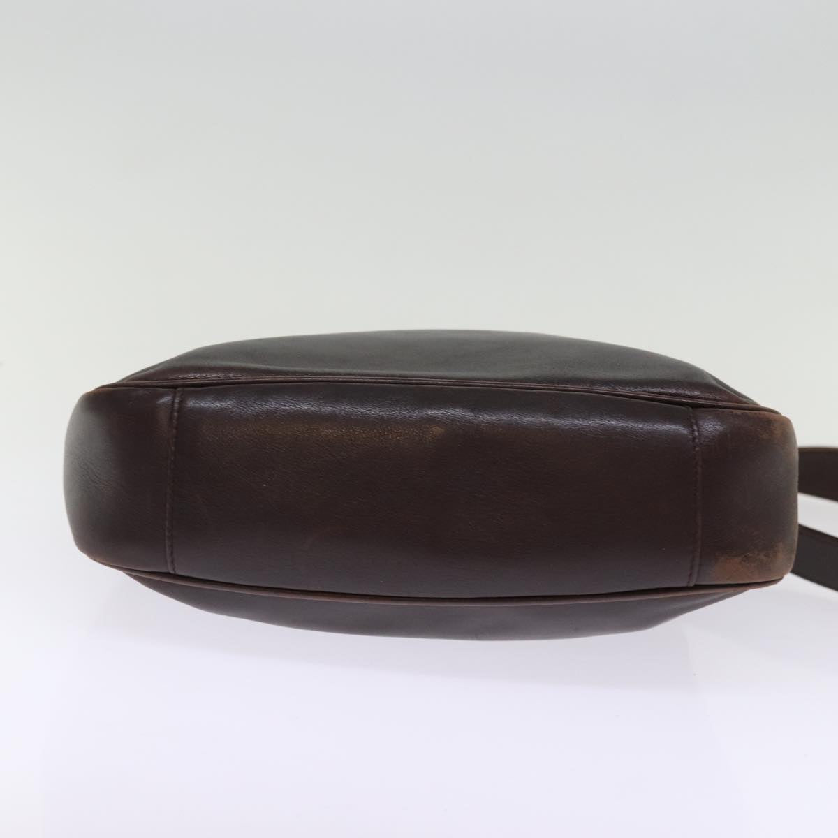 GUCCI Bamboo Shoulder Bag Leather 2way Brown 001 2058 1638 0 77089