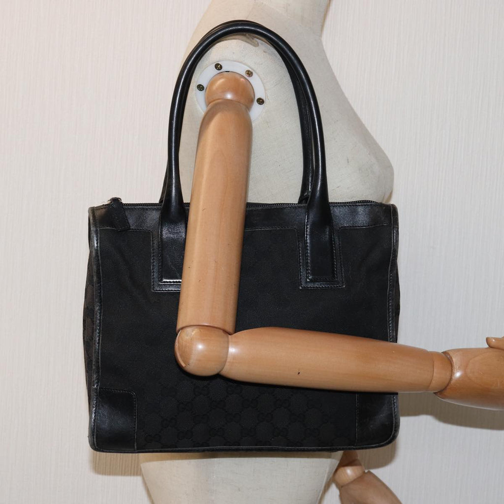GUCCI GG Canvas Hand Bag Black 000 0855 77090