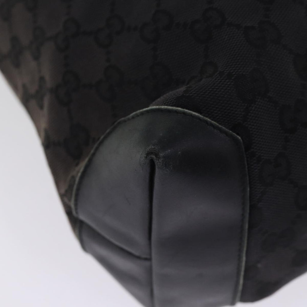 GUCCI GG Canvas Sherry Line Tote Bag White Black 019 0401 1956 77243