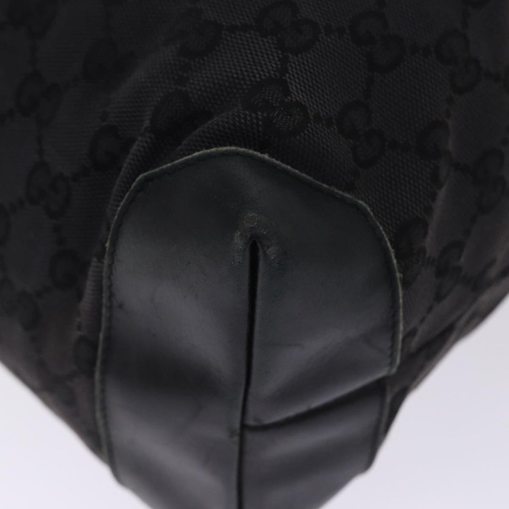 GUCCI GG Canvas Sherry Line Tote Bag White Black 019 0401 1956 77243