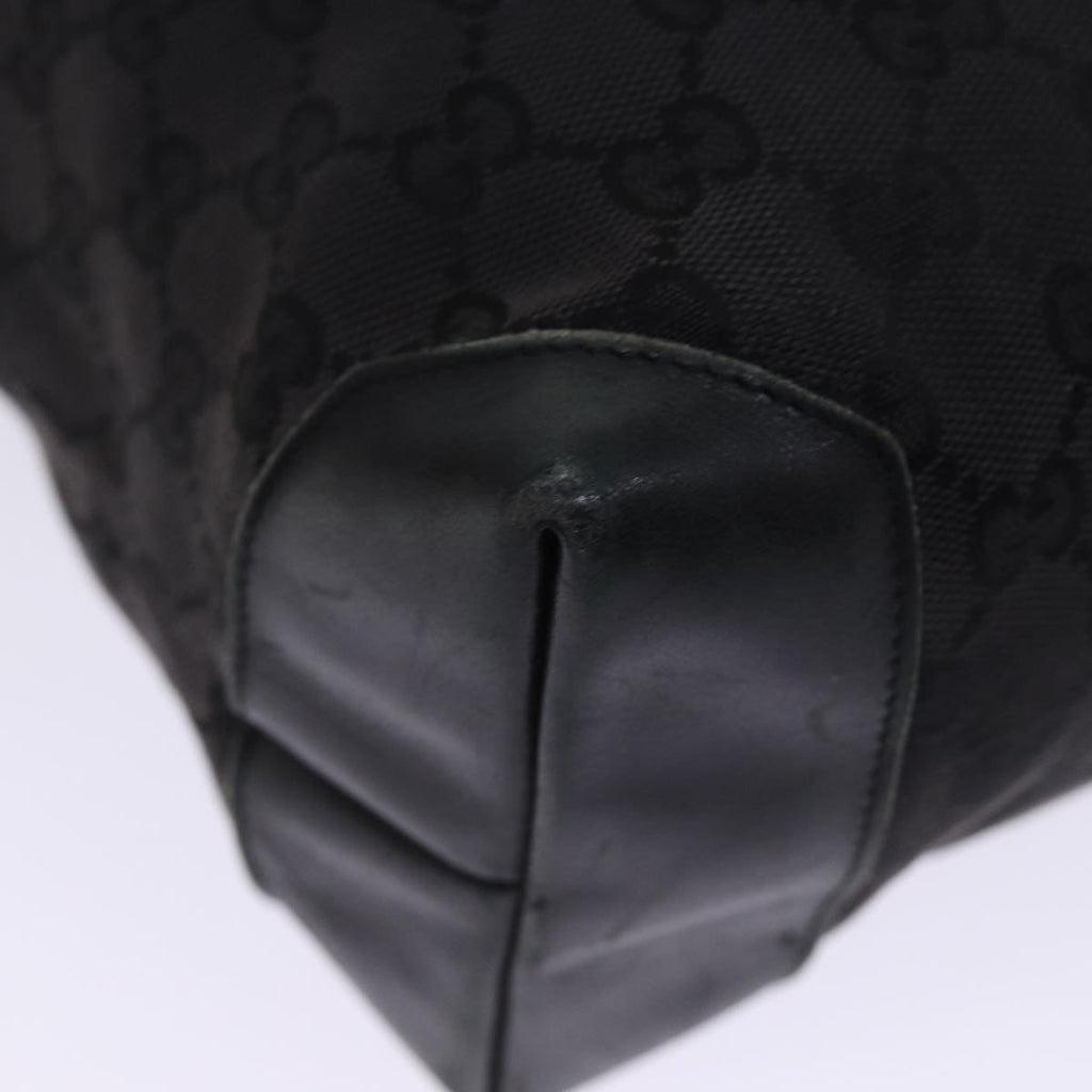 GUCCI GG Canvas Sherry Line Tote Bag White Black 019 0401 1956 77243