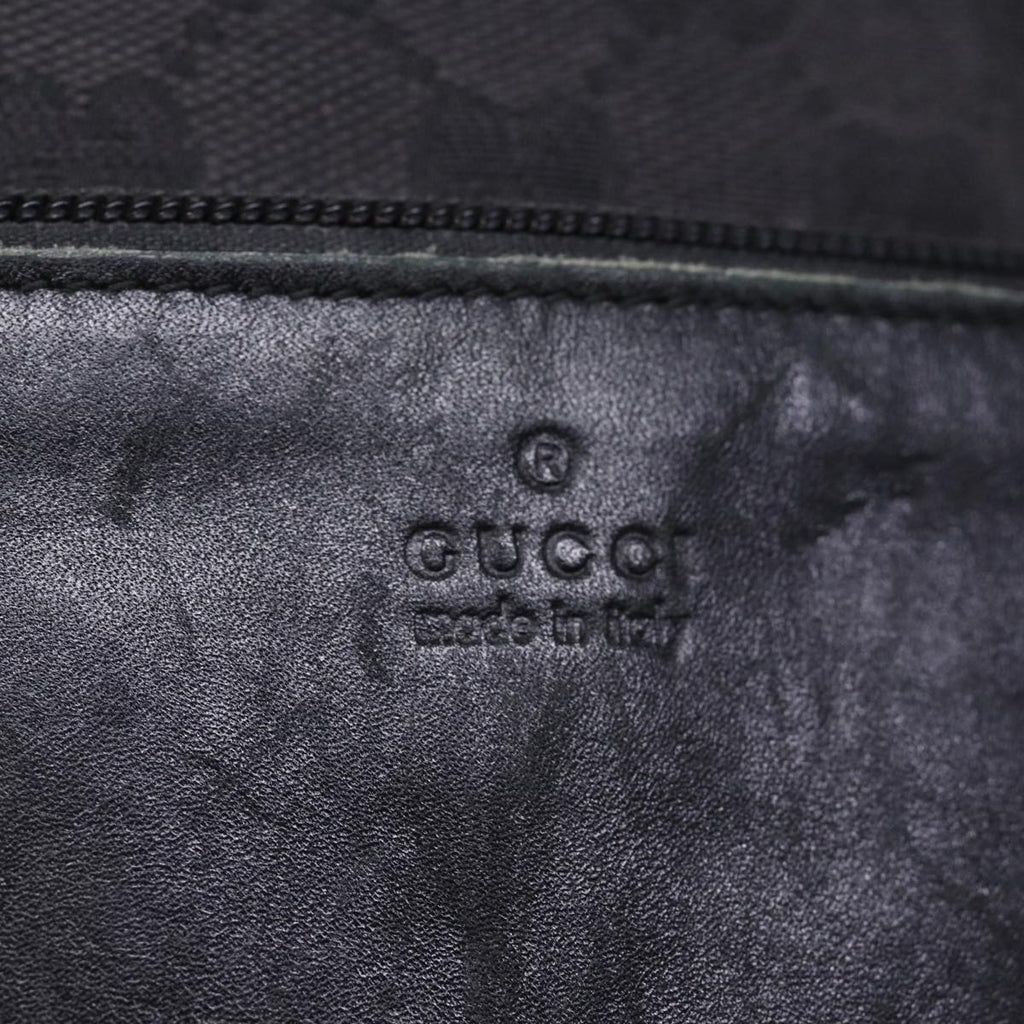 GUCCI GG Canvas Sherry Line Tote Bag White Black 019 0401 1956 77243
