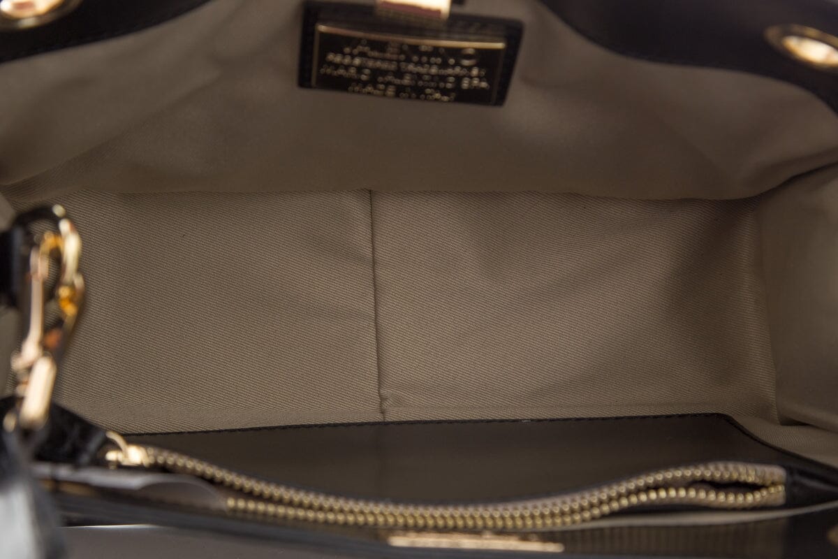 Valentino by Mario Valentino Brown Monogram Metallic Tote