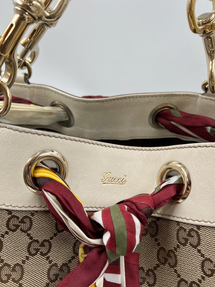 Gucci Positano Tote Bag with Scarf