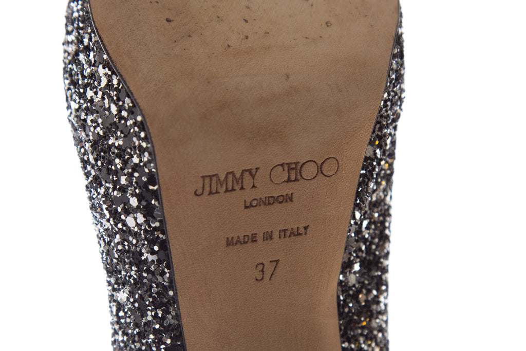 Jimmy Choo Black and Silver Pumps SZ 37
