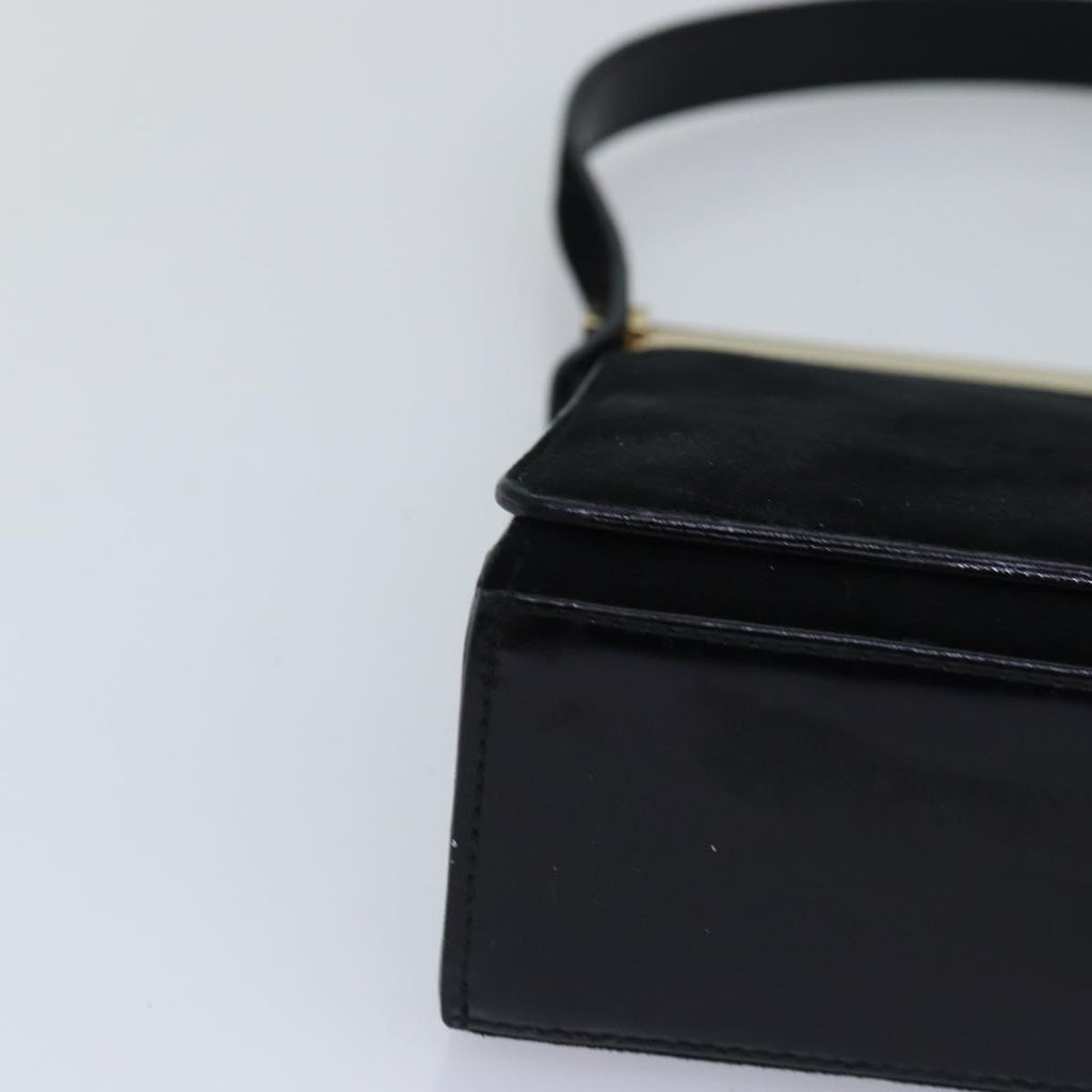GUCCI Hand Bag Suede Black 001 2058 1928 0 77342