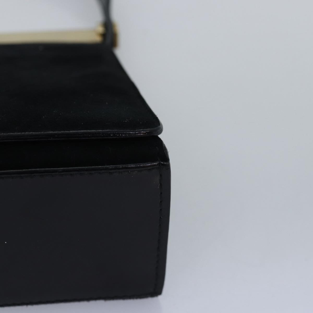 GUCCI Hand Bag Suede Black 001 2058 1928 0 77342