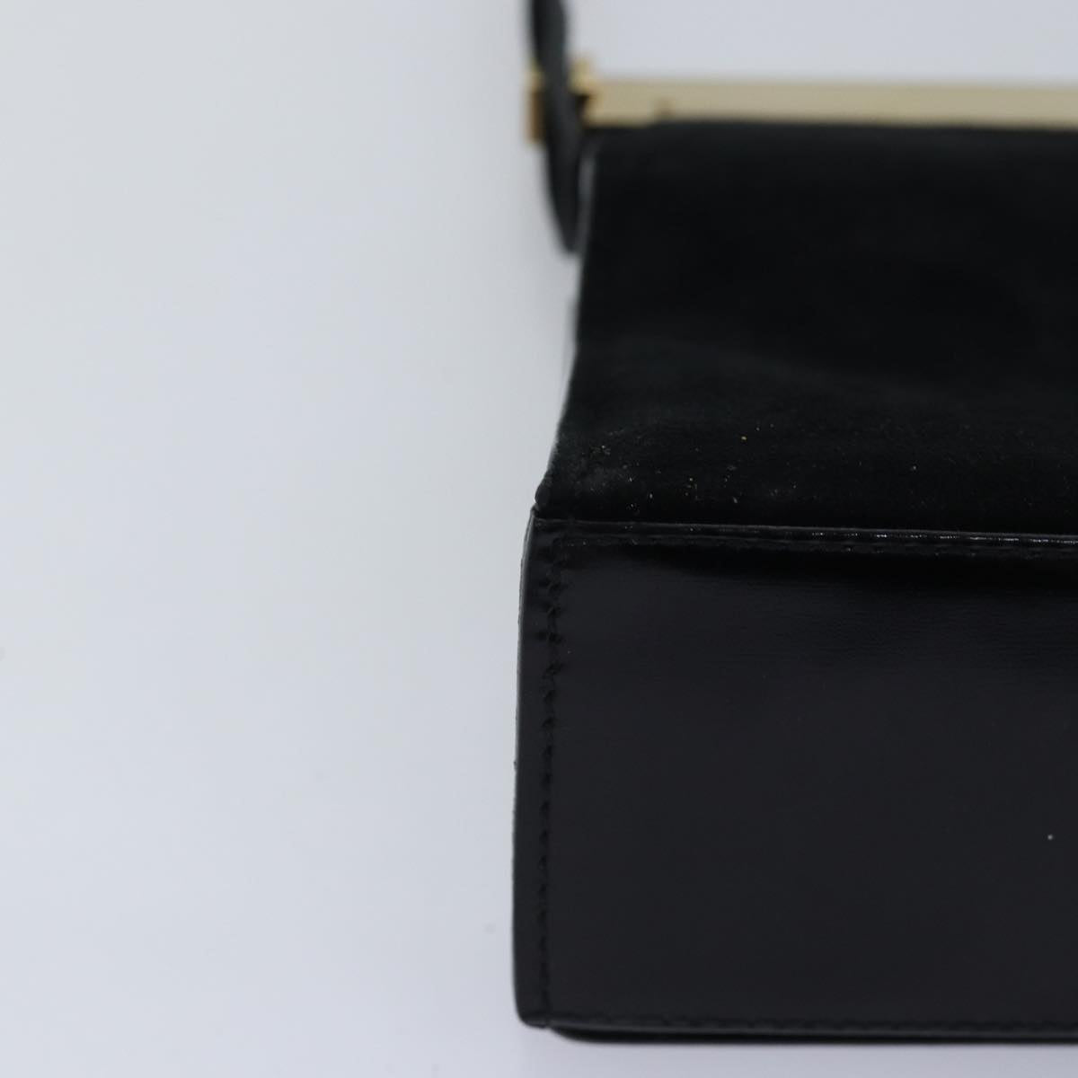 GUCCI Hand Bag Suede Black 001 2058 1928 0 77342
