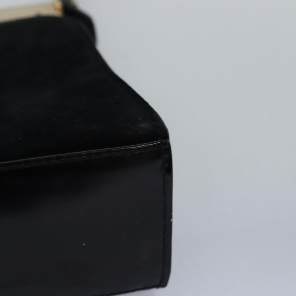GUCCI Hand Bag Suede Black 001 2058 1928 0 77342