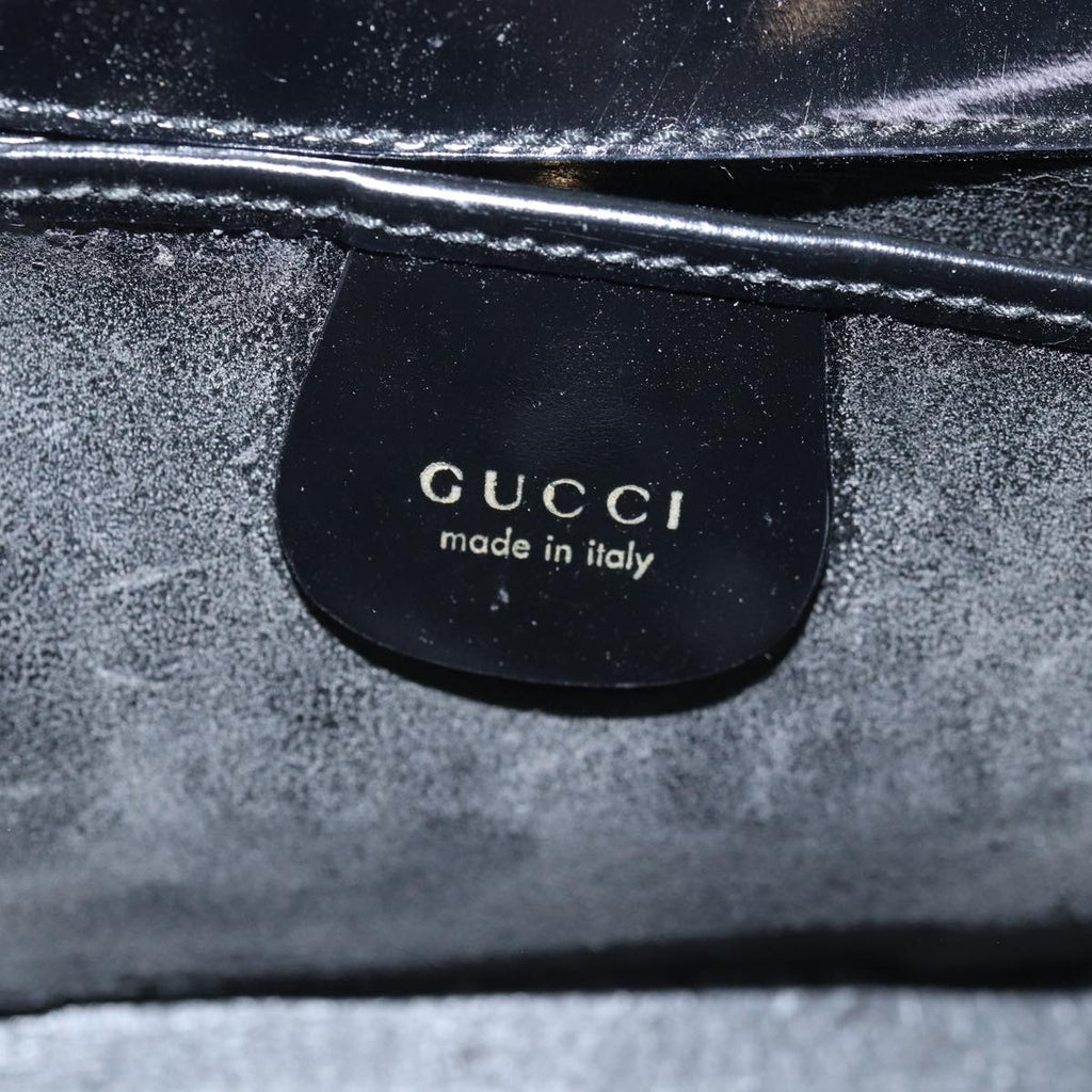 GUCCI Hand Bag Suede Black 001 2058 1928 0 77342