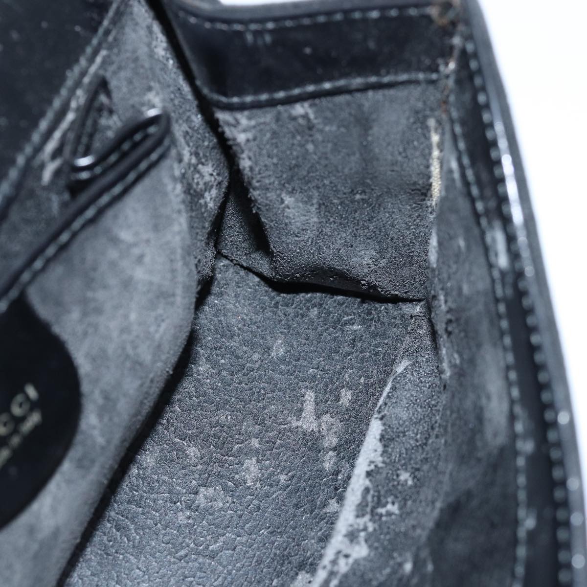 GUCCI Hand Bag Suede Black 001 2058 1928 0 77342